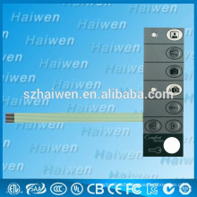 Visible telephone membrane switch panel